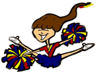 Sport plaatjes Cheerleaders 