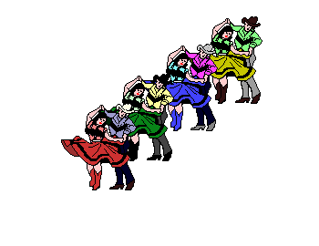 Sport plaatjes Country dance 