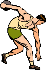 Sport plaatjes Discuswerpen 