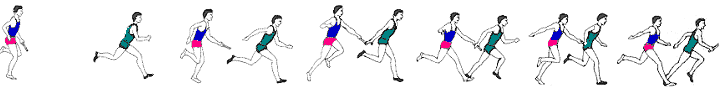 Sport plaatjes Estafette 