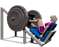 Sport plaatjes Gewichtheffen Fitnes Gewichten Boven Been Spieren Trainer