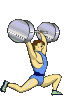 Sport plaatjes Gewichtheffen 