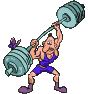 Sport plaatjes Gewichtheffen 
