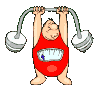 Sport plaatjes Gewichtheffen 