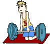 Sport plaatjes Gewichtheffen 