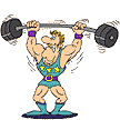 Sport plaatjes Gewichtheffen 