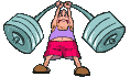 Sport plaatjes Gewichtheffen 
