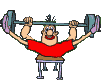 Sport plaatjes Gewichtheffen 