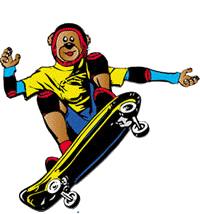 Sport plaatjes Skateboarders 