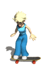 Sport plaatjes Skateboarders 