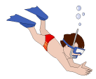 Sport plaatjes Snorkelen 