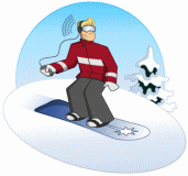 Sport plaatjes Snowboarders 