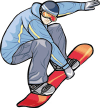 Sport plaatjes Snowboarders 