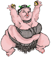 Sport plaatjes Sumo worstelaaren 