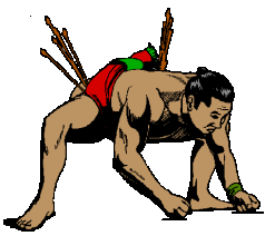 Sport plaatjes Sumo worstelaaren 