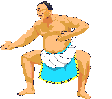 Sport plaatjes Sumo worstelaaren 