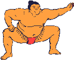 Sport plaatjes Sumo worstelaaren 