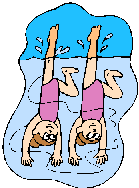 Synchroon zwemmen Sport plaatjes 