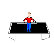 Trampoline springen Sport plaatjes 