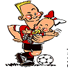 Sport plaatjes Voetballers 