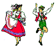 Volksdansen Sport plaatjes 