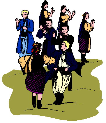 Volksdansen Sport plaatjes 