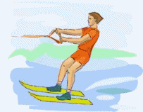 Sport plaatjes Waterskien 