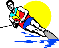 Sport plaatjes Waterskien 