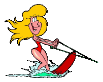 Sport plaatjes Waterskien 