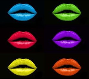 Achtergronden Lippen Neon Lippen Achtergrond