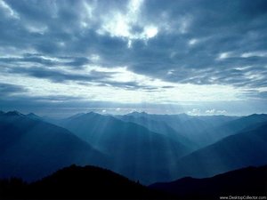 Achtergronden Lucht Wolken Boven Een Berglandschap