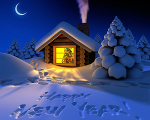 Nieuw jaar Achtergronden Happy New Year