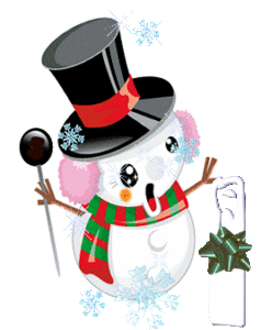 Alfabetten Kerst sneeuwpop 