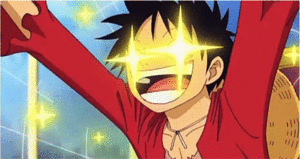 Anime One piece Luffy Is Blij