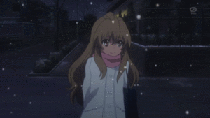 Anime Toradora Taiga In De Sneeuw