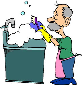 Cliparts Activiteiten Afwassen 