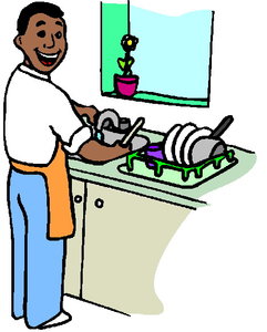 Cliparts Activiteiten Afwassen 