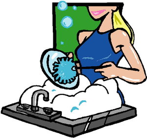 Cliparts Activiteiten Afwassen 