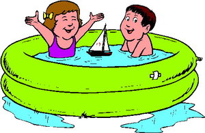 Cliparts Activiteiten Bestemming Twee Kinderen In Een Badje