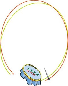 Cliparts Activiteiten Borduren 