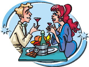 Cliparts Activiteiten Eten Romantisch Diner