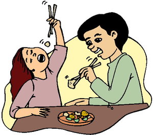 Cliparts Activiteiten Eten 