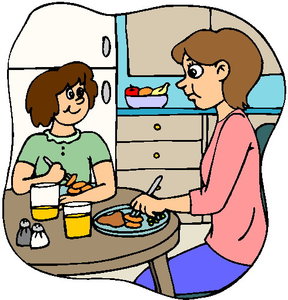 Cliparts Activiteiten Eten 