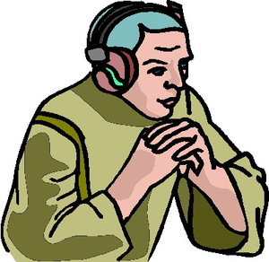 Cliparts Activiteiten Muziek luisteren 