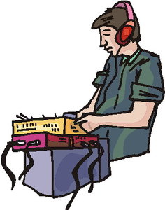 Cliparts Activiteiten Muziek luisteren 