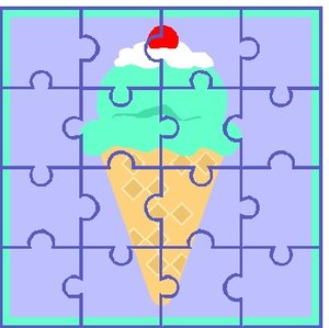 Cliparts Activiteiten Puzzelen Puzzel Ijsje
