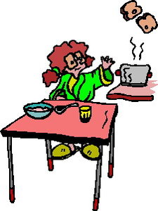 Cliparts Activiteiten Wakker worden 