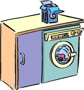 Cliparts Activiteiten Wassen Wasmachine Inbouw