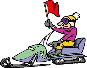 Cliparts Activiteiten Zwaaien Wintersport Scootmobiel Sneeuwscooter Bob Ar Slee