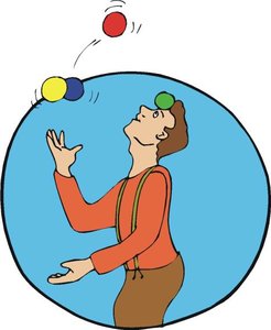 Cliparts Amusement Circus Jongleren Met Balletjes